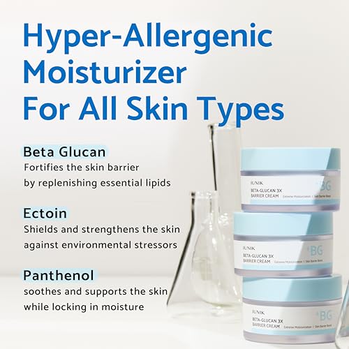 IUNIK-Beta-Glucan-Non-Sticky-Deep-Moisture-Hydration-3x-Barrier-Cream-DayNight-Moisturizer-Quick-Absorption-Barrier-Strengthening-for-Sensitive-Dry-Skin-with-Shea-Butter-Panthenol-Korean-Skincare