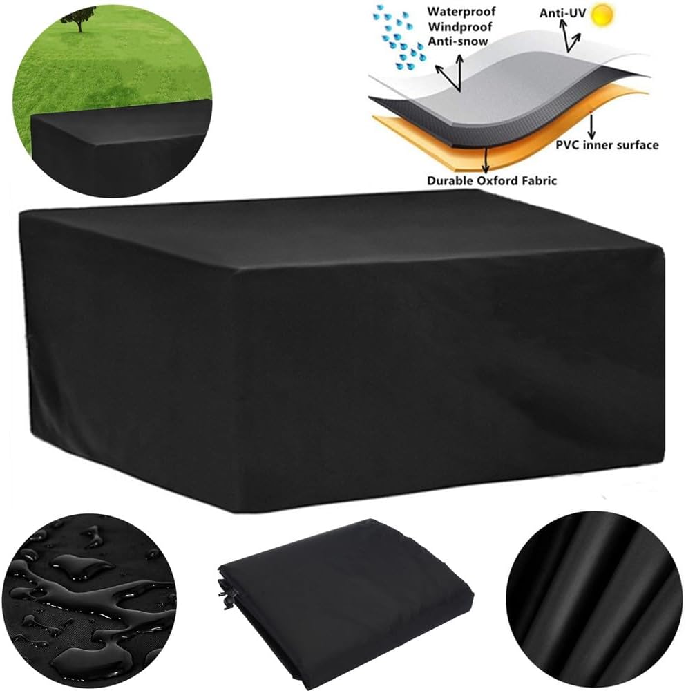 Patio Furniture Covers Waterproof 85 x 55 x 28 Inch Outdoor Furniture Cover Outdoor Couch Cover Patio Table Covers Heavy Duty for Deck Lawn and Backyard 85"L x 55"W x 28"H//215x140x71cm