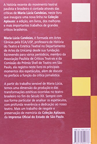 Criticas De Maria Lucia Candeias - Coleção Aplauso