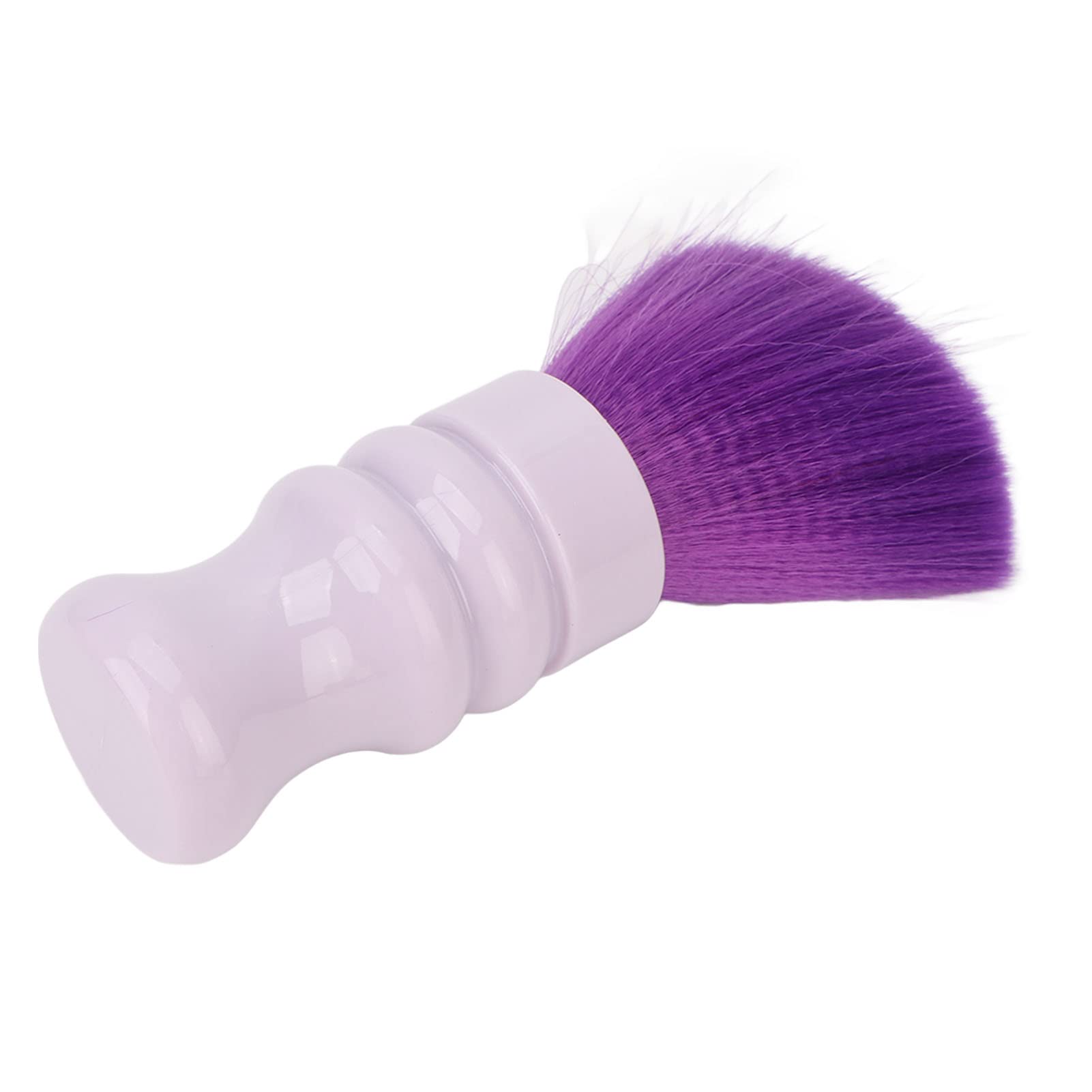 Cryfokt Neck Duster Weiche Nylonbürste Effiziente Reinigung für Friseursalon, ABS-Griff – Lila