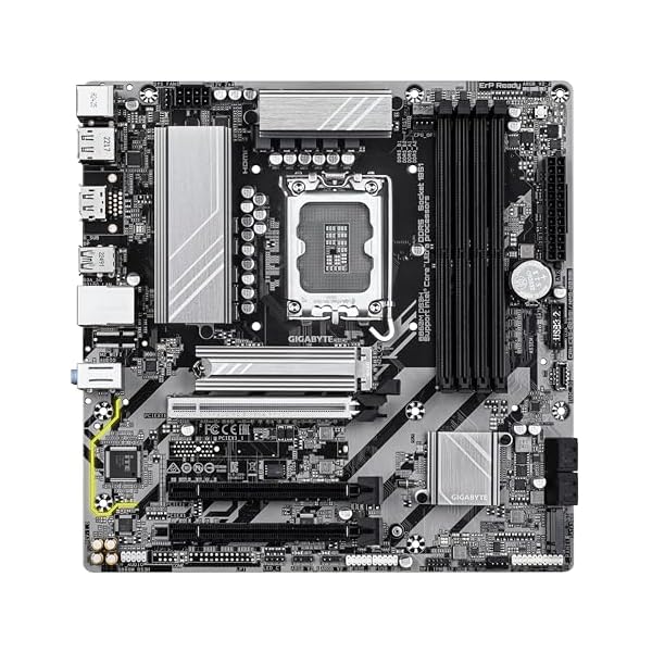 GIGABYTE B860M DS3H Placa Base - CPUs Intel Core Ultra, VRM de 5+1+2+1 Fases, hasta 9066MHz DDR5, 1xPCIe 5.0 + 1xPCIe 4.0 M.2, LAN 2,5 GbE, USB 3.2 Gen 2 - Image 3