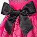 Fitwarm Little Miss Bootiful Halloween Dog Dress, Funny Costumes for Small Dogs Girl, Pet Outfit, Black, Hot Pink, XS
