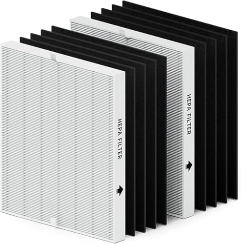 PureSphere Paquete de 2 filtros de repuesto para purificador de aire AP-1512HH compatibles con Coway Airmega AP-1512HH, AP-1512HH (W), purificadores de aire de 200 m, 2 filtros HEPA y 8 filtros de