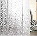 Eforcurtain Small 36 by 72-inch Cobblestone Waterproof Shower Curtain Liner with Magnets Plastic EVA Semi-Transparent Bath Stall Curtain Used as Stand Alone or Liner