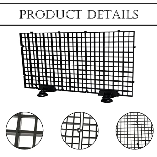 ZDNT 8 Stück Aquarium Trennwand,Aquarium Isolation,Fisch Tank Teiler für Aquarium Unten Box mit 10 Divider Saugnap (schwarz)