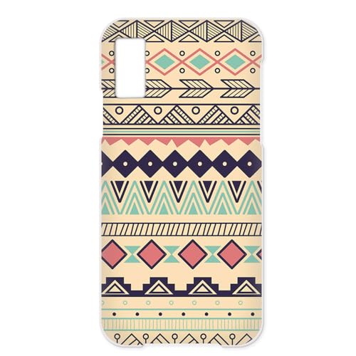 AQUOS wish3 用 SH-53D A302SH 対応 wish3カバー ハードケース ケータイ スマホケース 民族柄 トライバル エスニック柄 カーキミックス h128a05