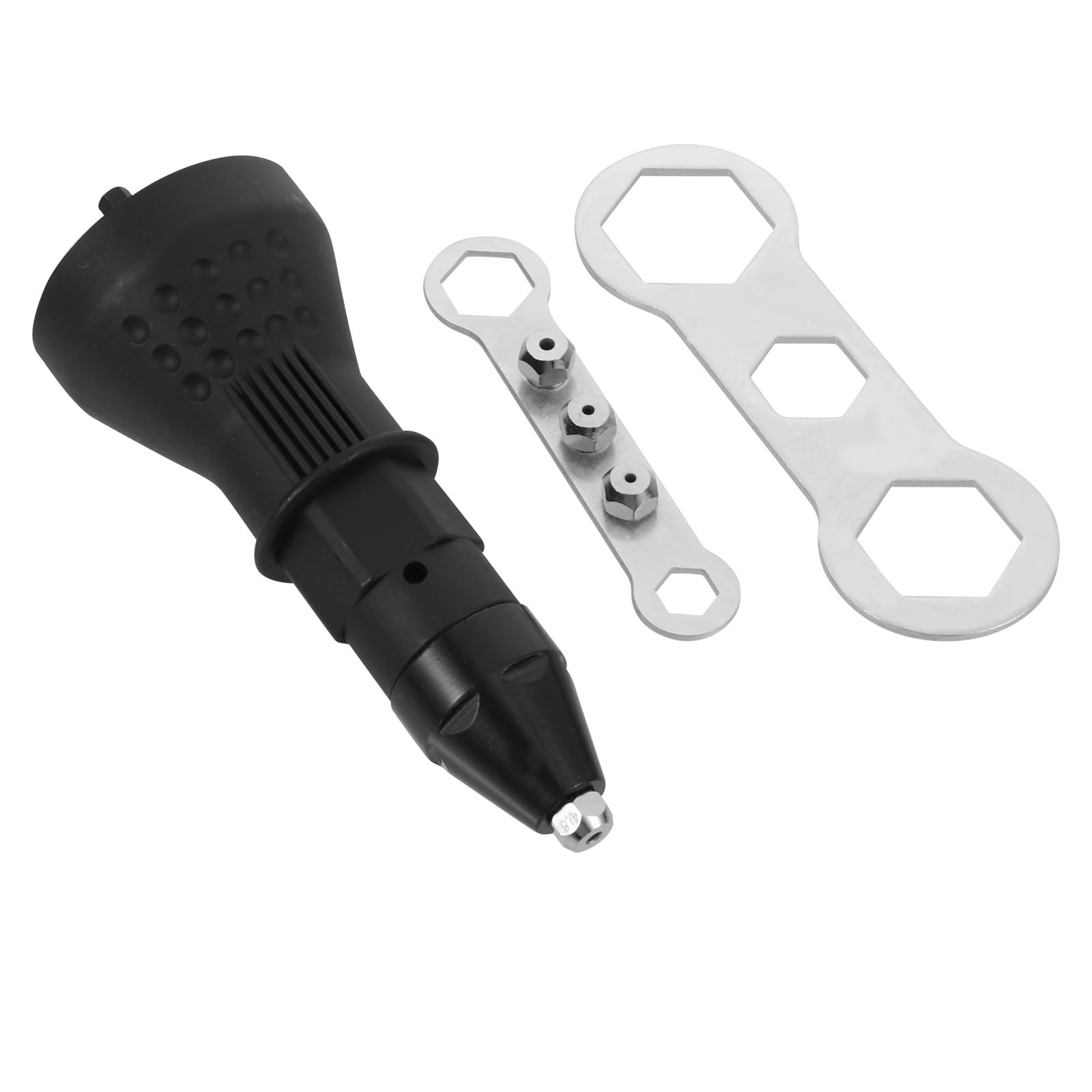 Adaptateur de perceuse pour riveteuse Alipis en plastique noir pour écrous