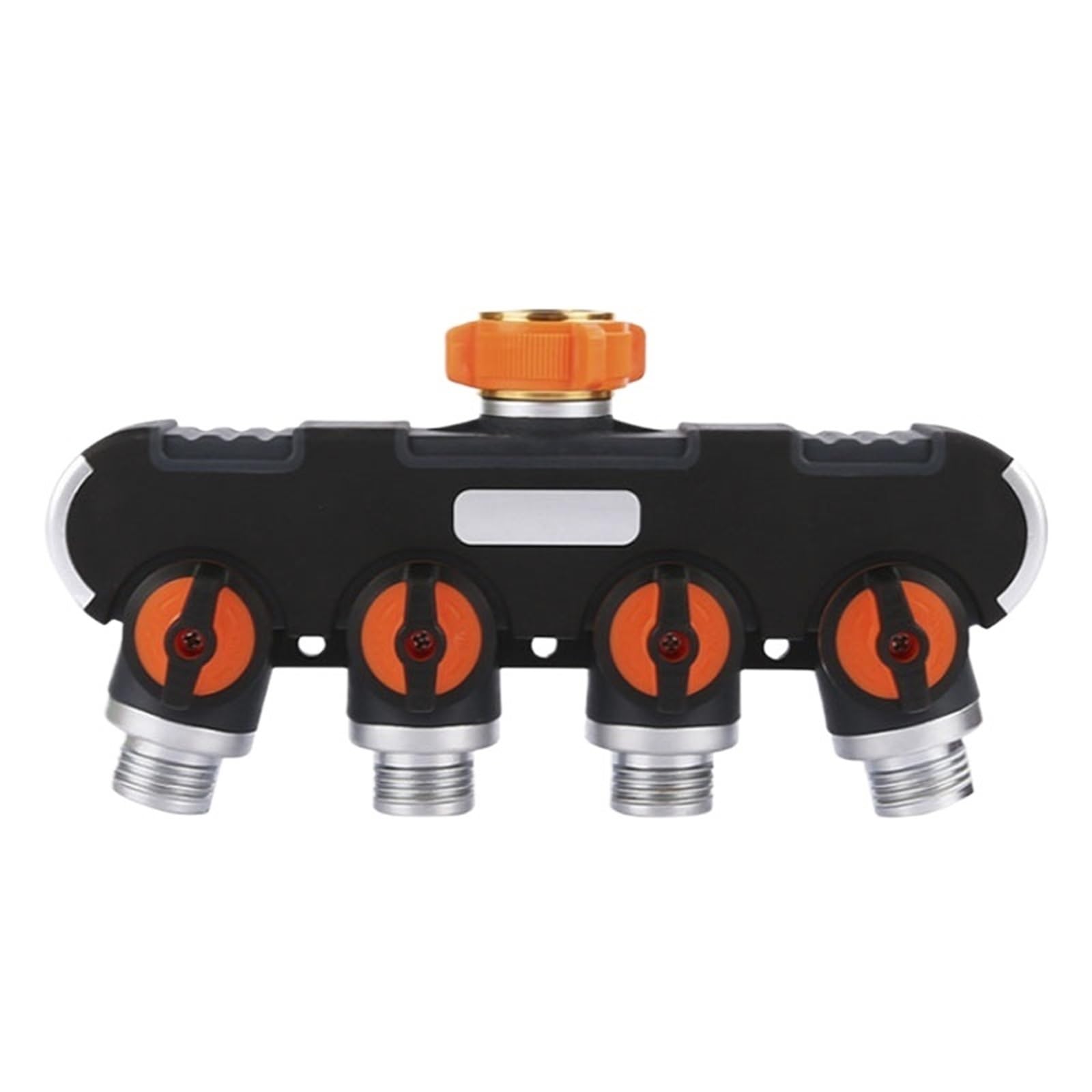 Fbanulpex Women's Black-4 Way Y-Splitters Garden Hose Connectors, Black 2/4-Way Garden Tap Splitter 1/2"-3/4" Y Irrigation Valve Quick Connector(Black-4 Way)