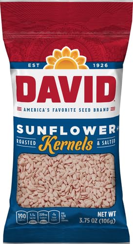 David Roasted & Salted Sunflower Seed Kernels (Case of 12)