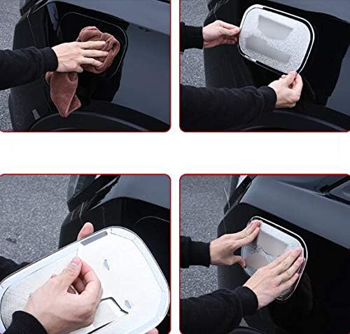 ABS Chrome Auto Fuel Filler Door Cover Gas Tank Cap Decoration Cover Trim Compatible For Cadillac XT4 2019-2021