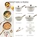 SENSARTE Nonstick Ceramic Cookware Set 13-Piece, Healthy Pots and Pans Set, Non-toxic Kitchen Cooking Set with Stay-Cool Handles, Silicone Tools and Pot Protectors, PFAS and PFOA Free