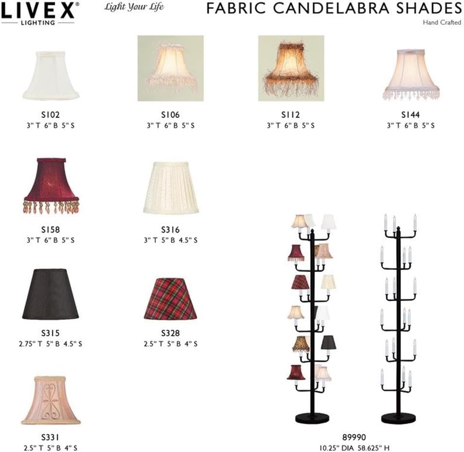 Beaumont Lane Contemporary Polyester Lamp Shade, Red Plaid Finish, Clip-On Design, 2.5" Top x 5" Bottom x 4" Side, Hardback Decorative Shade for Chandeliers or Small Lighting Fixtures