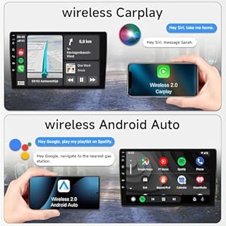 ACAVICA 9" IPS Android 15 Car Stereo Radio for VW Transporter T6 2016-2021, Wireless CarPlay Android Auto, Bluetooth 5.4 WiFi 6, 4+64GB Head Unit, GPS Navigation, DSP, FM/RDS with HD Rear Camera