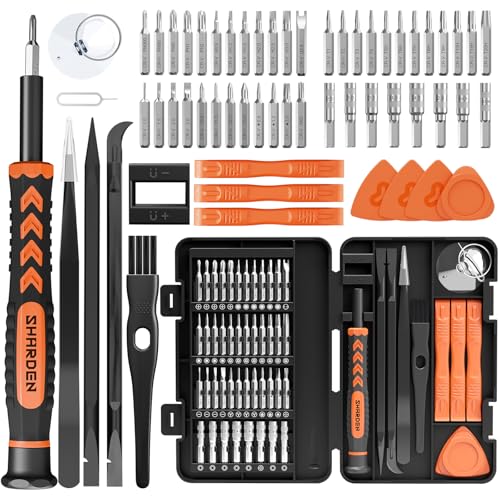 SHARDEN 58 in 1 Small Precision Screwdriver Set Magnetic Mini Screwdriver Set with Case Professional...