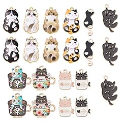 1 Box 40Pcs 10 Styles Cat Charms