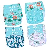 HONITANO 4 Stück Trainingshose Stoffwindeln Für Kleinkinder Babywindeln Ändern Trainingswindeln Für Kleinkinder Stoffwindeln Für Babys Grün Umweltschutzmaterial Tpu Atmungsaktiver Film