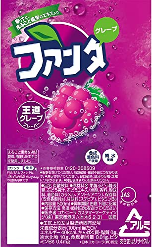 Fanta Grape 500Ml Can - Made In Japan - Limited Stock (12) #TOP4