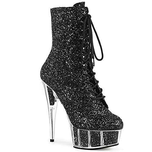 Bottines à fermeture éclair pour femmes avec talons aiguilles 15cm