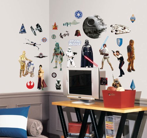Stickers muraux classiques Star Wars RoomMates RMK1586SCS pour déco chambre de geek