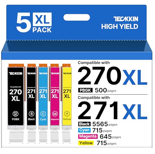270XL 271XL 5 Color Compatible Replacement for 270xl 271xl Ink...