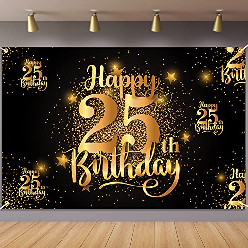 Décorations de fond de 25 ans pour un photobooth d'anniversaire réussi