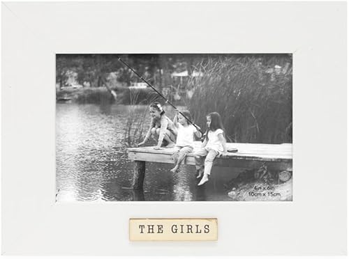 Miniatura 7 de Isaac Jacobs Marco de fotos de madera de 4 x 6 pulgadas, marco vertical de recuerdo con caballete y una pestaña para colgar para mesa, escritorio y