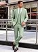 WULFUL Mens Suit 3 Piece Slim Fit Suits for Men One Button Blazer Jacket Pants Tuxedo Suit Set for Prom, Wedding and Business Sage Green