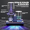 Aspiradora Antiacaros Aspirador Colchones con Luz UV-C de 253,7 nm 16Kpa de Succión Calentamiento Cepillo Giratorio Ultrasónica Filtro HEPA Aspirador de Acaros Puerto de Succión Ampliado 500W Azul #4