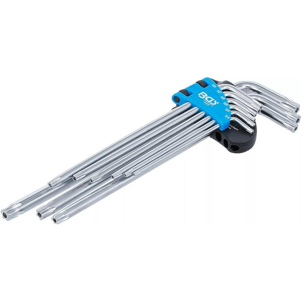 Jeu de Clés Allen Extra Longues 9 pcs TS10 - TS50 - Profil Torx Plus - Précision et Confort d Utilisation - D-Work