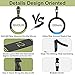 QUOLIX Gymnastic Rings & Olympic Rings with Adjustable Straps, Non-Slip Pull Up Rings with Straps, 1300lbs Exercise Rings for Home, Gymnastics Rings for Home Gym, Workout, Exercise, Calisthenic