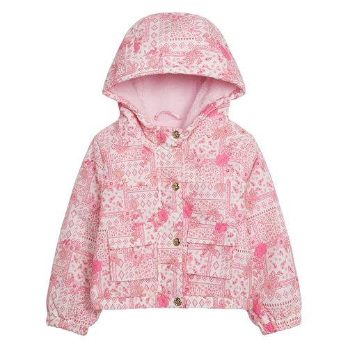 Jessica Simpson Girls' Midweight Hooded Utility Jacket