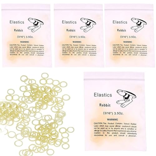 Elastici in Gomma Ortodontica,Elastici Ortodontici,Dentale Dentale Gap Ortodontico 3/16 fasce Elastiche,Elastico Denti Rubber Band Oral Orthodontics Strumento,3.5oz,400pcs (400pcs)