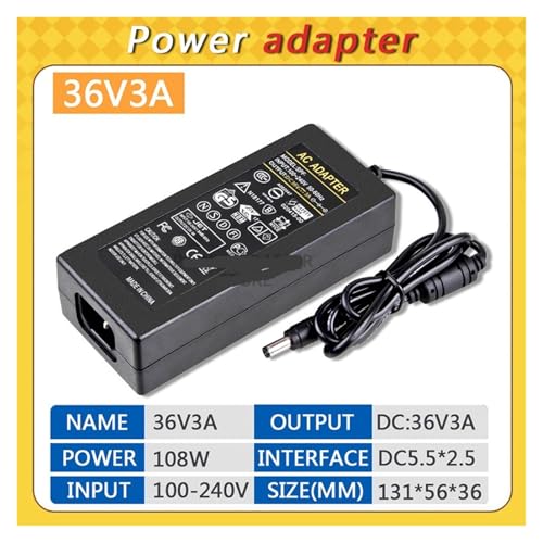Adaptador de corriente AC 100-240V a DC 36V 3A miniatura 2