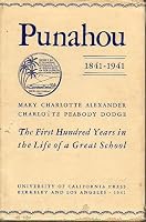 Punahou, 1841-1941, B0006APIIS Book Cover