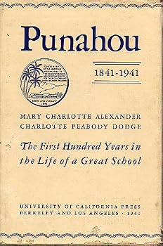 Hardcover Punahou, 1841-1941, Book