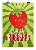 Despri Werbeplakat A1 Frische Erdbeeren - Plakat, Poster, 