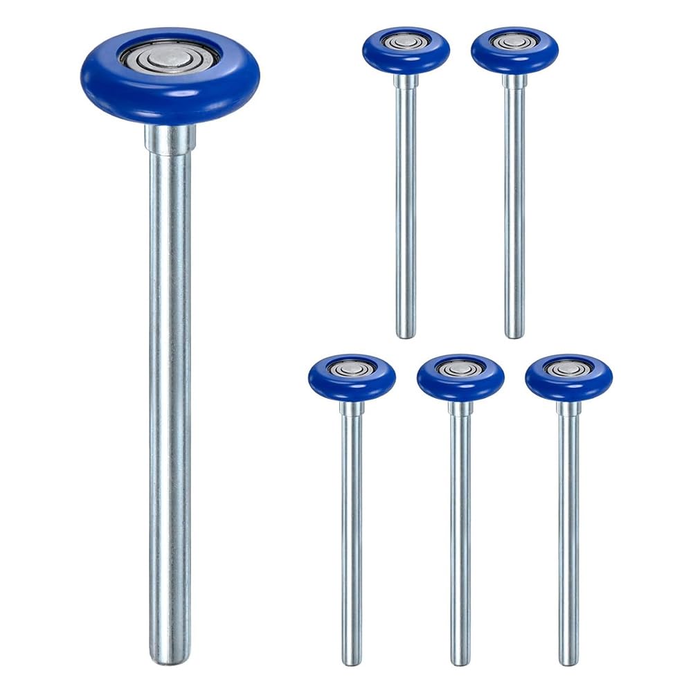 Rouleaux de porte de garage nylon 46x190 mm galet de guidage pour rail et roue de rechange