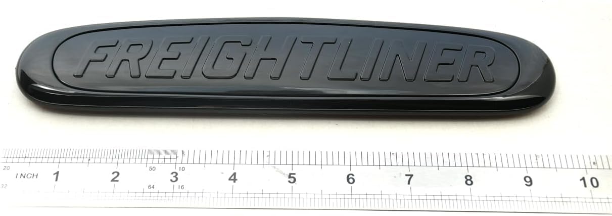 1x Grille Emblem Truck Hood Badge Logo Compatible with Freightliner 22-57546-000 (Glossy Black)