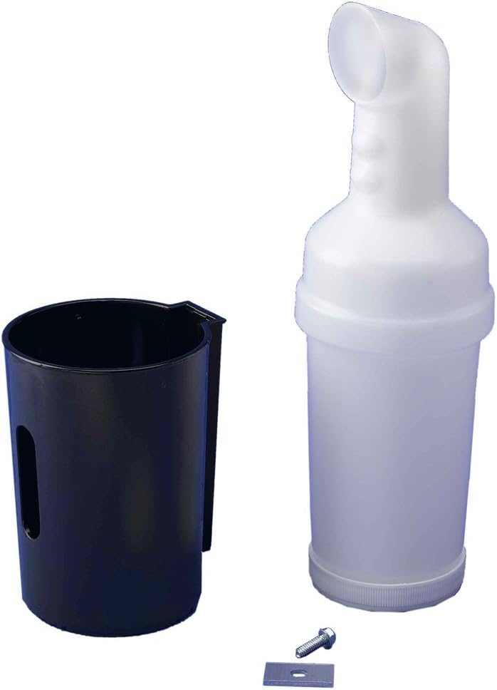 Performance Plus Carts Golf Cart Sand Bottle Kit with Universal Holder | Top Fill | 1 Quart Capacity
