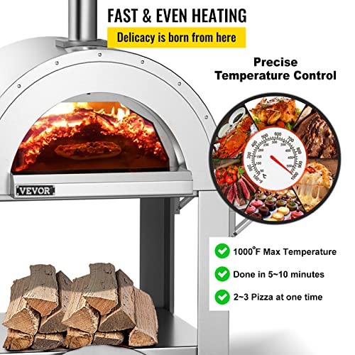 Pizzaofen Garten Vevor Holzgebrannter Pizzaofen 81,3 cm