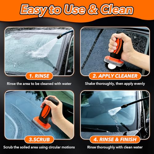 Lollyx Glass Emulsion Cleaner Oil Film Cleaning Brush, Removes Oil Film & Smudges, Anti-Rain & Anti-Fog, Windshield Cleaner for Clear Driving Visibility — view 4