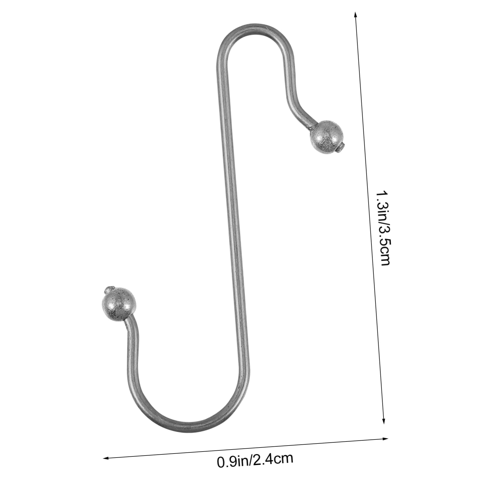 Cabilock 50Pcs Xmas Hanging Hooks S Shaped Metal Hangers for Christmas Tree Decorations Strong Load Bearing Punch Design for Holiday Parties and Home Decor