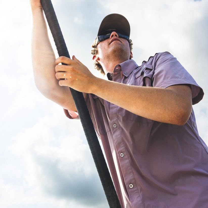 Mossy Oak Men's Tibbee Flex Vent Short Sleeve Button Down Fishing Shirt3