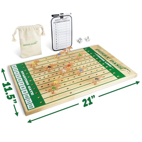 Juego de mesa Derby Dash carrera de caballos con dados y marcador miniatura 3