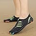 Zonkacen Unisex Fashion Breathable Quick Drying Aqua Shoes for Outdoor Fishing Washing Car Beach Upstream River Sea Boat Sport Holiday Black Green 6 Men/7.5 Women
