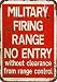 Custom Kraze Military Firing Range Vintage Reproduction Metal tin Sign 8 x 12