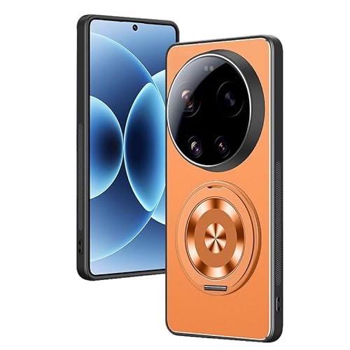 LUNBER-ARMOR�EFor Xiaomi 17 Ultra �P�[�X �����Y�J�o�[�t�� �J�o�[ �ϏՌ� �w�ʃ}�b�g ��̌^�X�}�z�����O�t�� �X�^���h�@�\ �X�g���b�v�� ���ʊ���~�� For ���� �V���I�~ �E���g��(�I�����W)