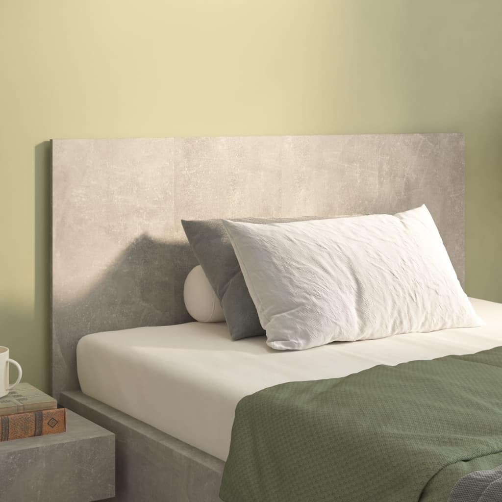 vidaXL Testiera Letto Grigio Cemento 120x1,5x80cm in Legno Multistrato