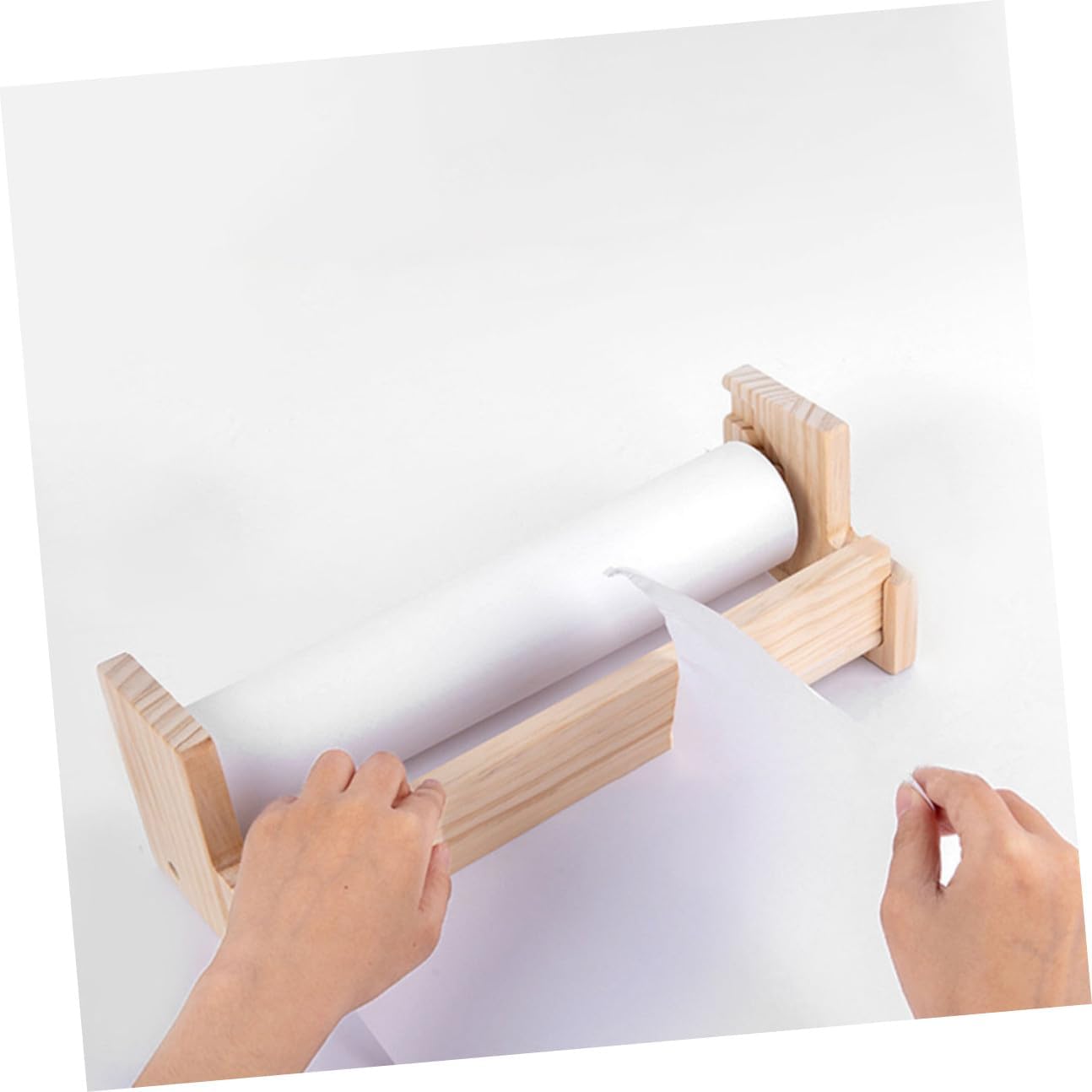 Wooden Tabletop Easel with Roll Paper Holder for Drawing Supplies Smooth Polished Surface Easy to Assemble and Replace Paper for Crayons Markers and Oil Paints Includes for DIY