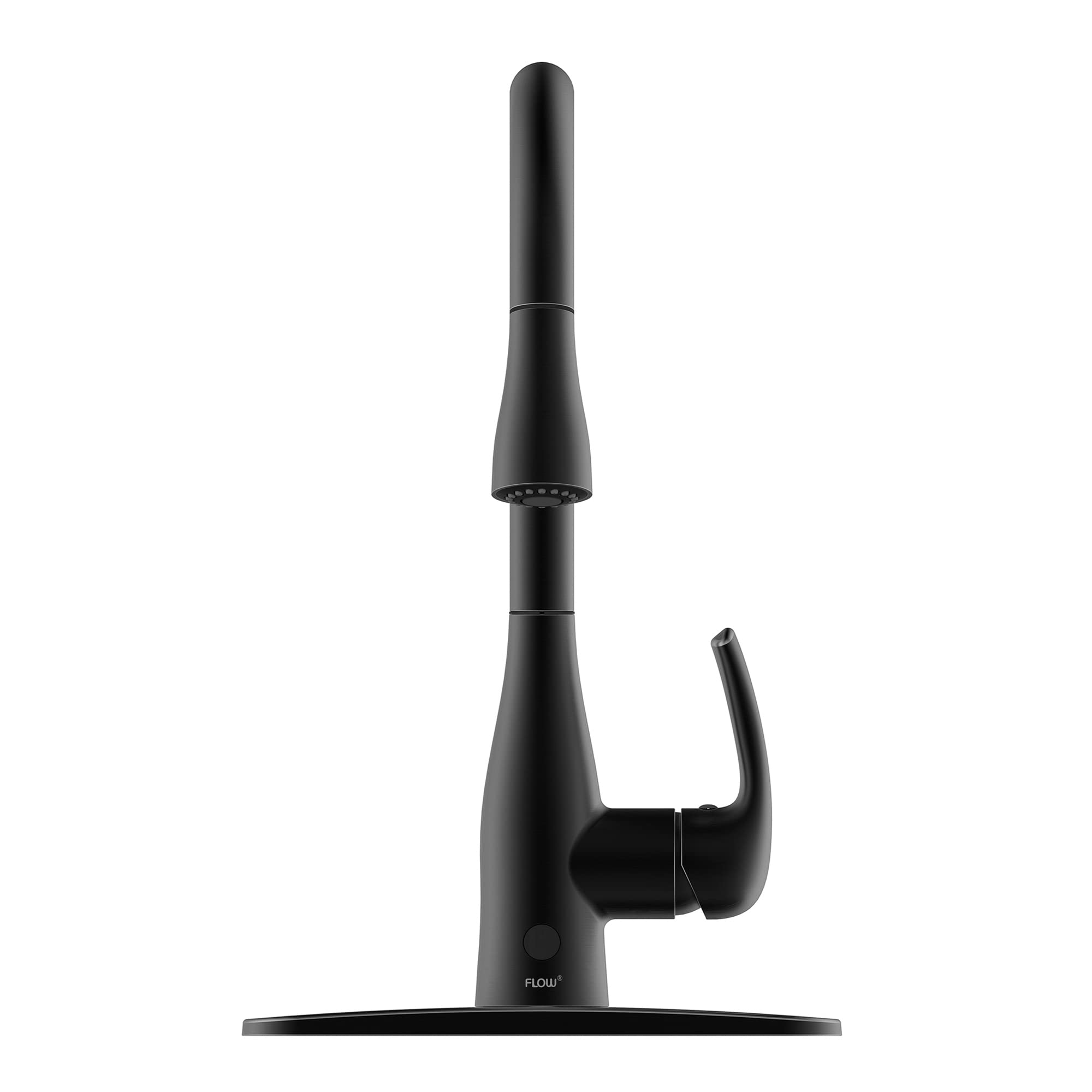 Bio Bidet by Bemis FLOW Motion Activated Single-Handle Pull-Down Sprayer Kitchen Faucet, Matte Black